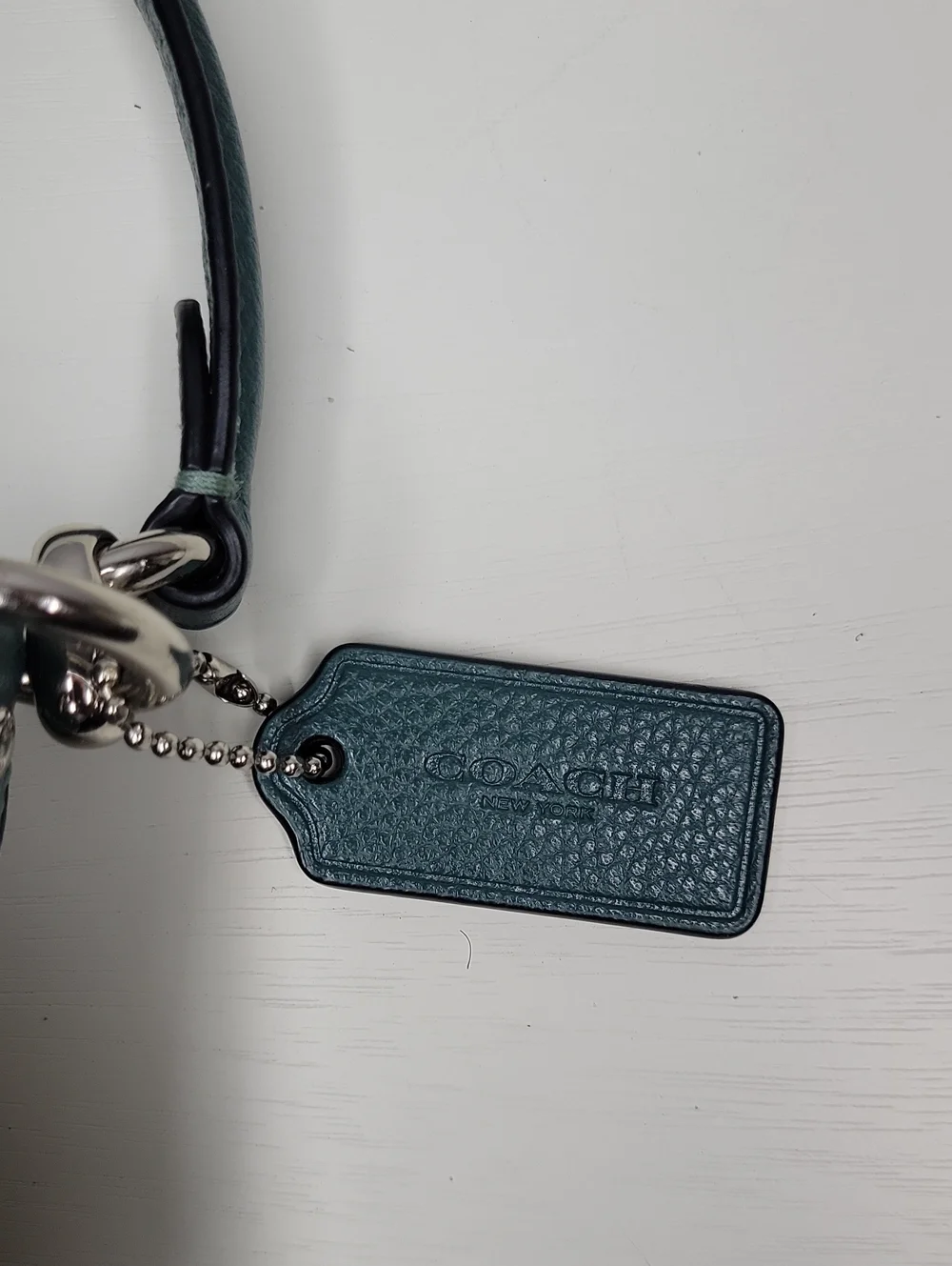 Coach Skylar Dark Teal Leather Hobo Shoulder Bag with Matching Wallet Set